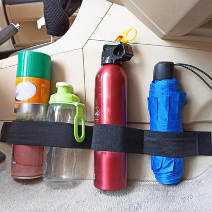 Car Trunk Storage Belt – Nylon Fire Extinguisher Strap Loop for Organizer, Black Auto Accessories