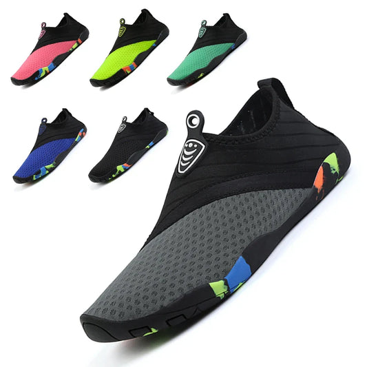 Unisex Quick-Dry Aqua Shoes – Breathable Water Sneakers for Swimming, Beach, and Outdoor Upstream Activities (Sizes 35-45)