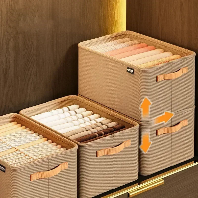 Thick Clothes Organizer Storage Box — Drawer Cabinet for Pants, Sweaters, Jeans, and Wardrobe Clothes