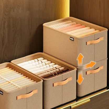 Thick Clothes Organizer Storage Box — Drawer Cabinet for Pants, Sweaters, Jeans, and Wardrobe Clothes