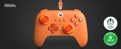 8BitDo Ultimate C Wired USB Gamepad with Hall Effect Joysticks for Xbox Series X/S, Xbox One, PC Windows 10/11