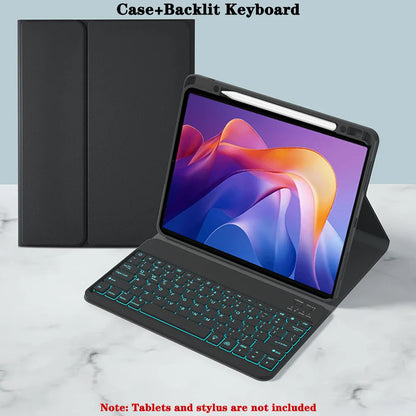 Keyboard Case for Redmi Pad 2 11-inch 2025 — Bluetooth Tablet Case with Pencil Holder for Xiaomi Redmi Pad 2