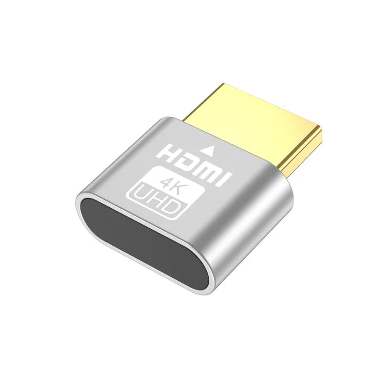 4K HDMI Virtual Display Adapter — High-Resolution Wireless Streaming Emulator & Dummy Plug