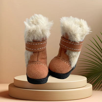 Tilda 3.2cm Doll Boots – 1/8 Mini Leather Shoes for Blythe, Azone & BJD Dolls, Casual Doll Accessories
