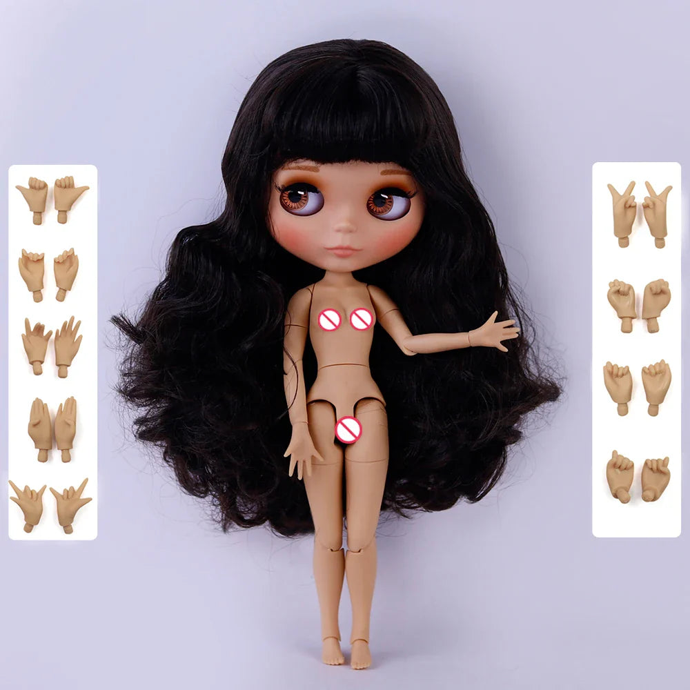 ICY DBS Blyth 1/6 Joint Doll – 30cm Tan Skin Matte Face BJD Girl Doll Toy Gift