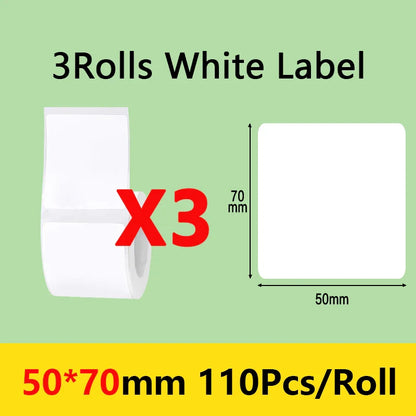 Niimbot B21/B1/B203 Mini Bluetooth Thermal Printer – Waterproof Oil-Resistant Label Maker with Adhesive Sticker Paper for Office Use