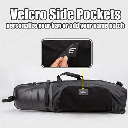 PlayEagle Hard Top Golf Travel Bag with Wheels — Foldable Hardcase with Support Rod, Portable Golf Bag 2024 HKB001