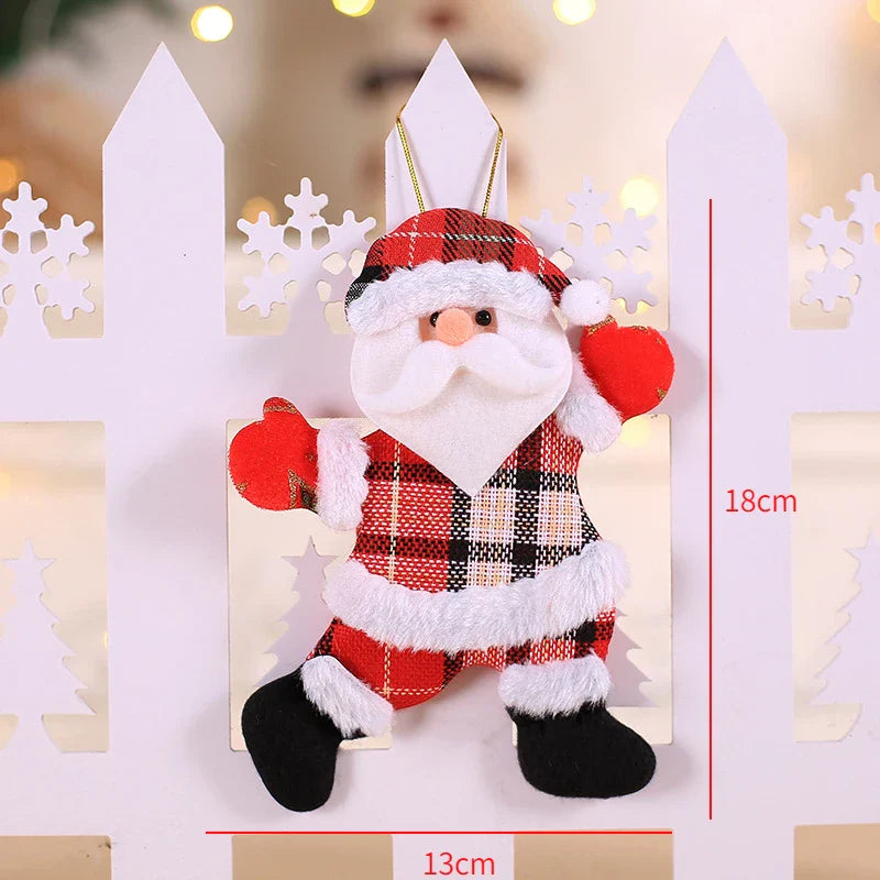 Red Star Christmas Tree Ornament – DIY Xmas Pendant New Year Party Gift Home Decor Noel Navidad
