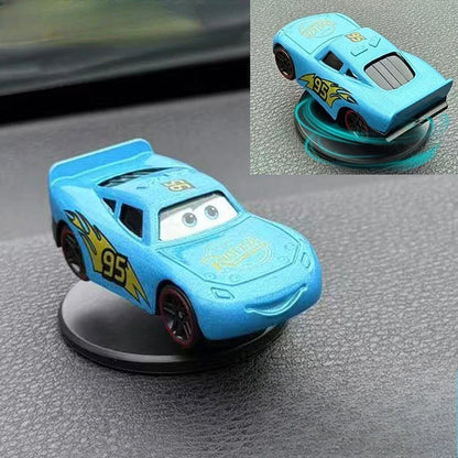 Disney Pixar Cars 3 Lightning McQueen Dashboard Ornament – Rotating Car Decoration for Center Console Gift