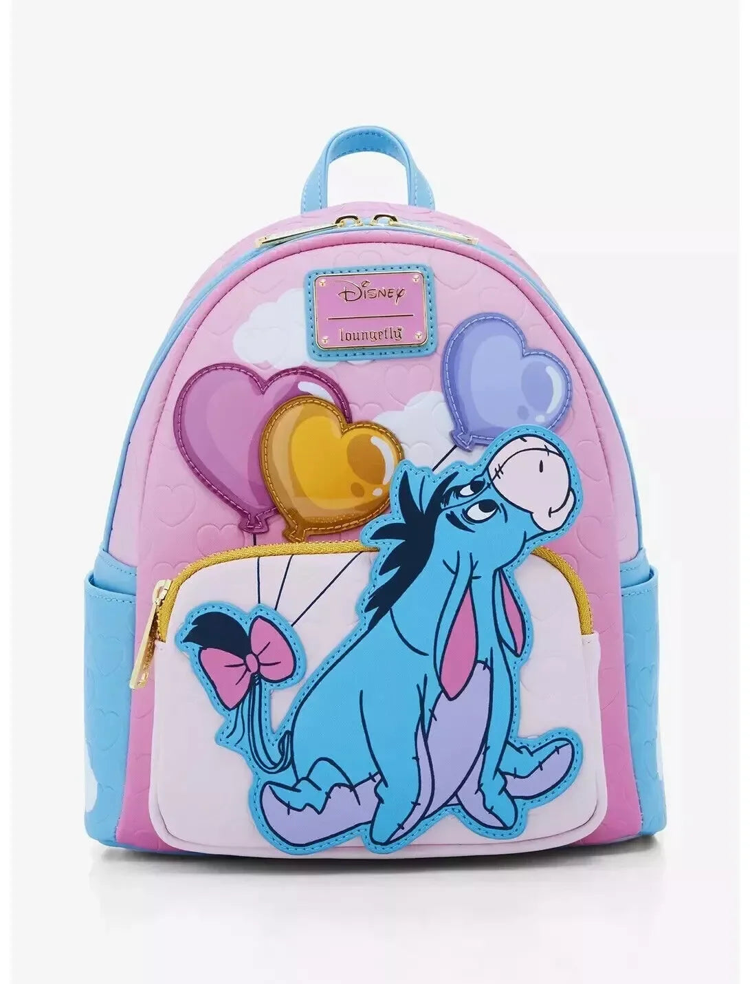 Disney Inside Out Sadness Mini Backpack – PU Leather Cartoon Rucksack for Girls, Cute Cosplay Storage Bag
