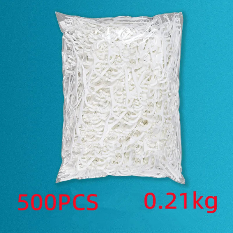 500PCS Bagged Polymer Dental Floss Picks – Teeth Cleaning & Oral Hygiene Care