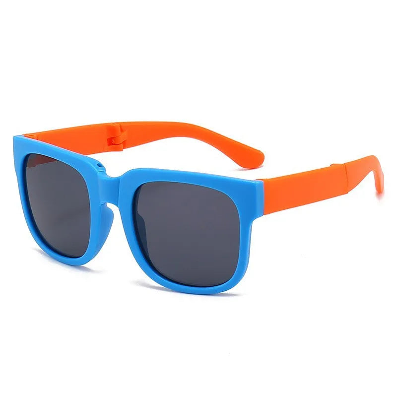 Foldable Kids Sunglasses – UV Protection Cartoon Shades for Boys & Girls, Fashionable Baby Eyewear