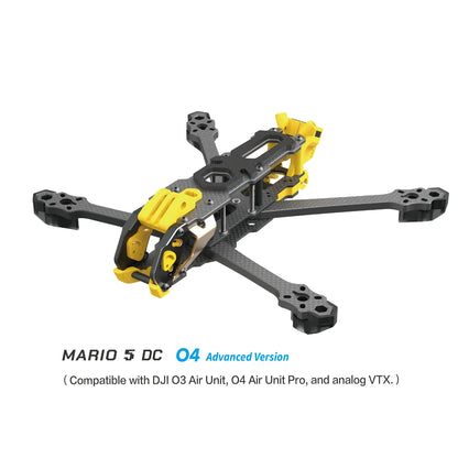 SpeedyBee Mario 5 O4 DC/XH Carbon Fiber Frame Kit – FPV Freestyle RC Racing Drone