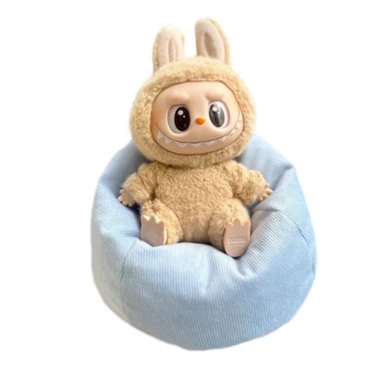 Labubu Mini Sofa for BJD Dolls – Plush Seat Decoration V2, Universal Kids’ Toy & Birthday Gift