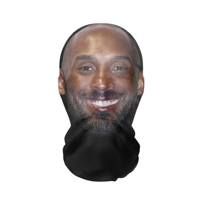 3D Printed Full Face Mask – Elastic Mesh Cosplay Hood for Men & Women, Party & Novelty Costume Prop