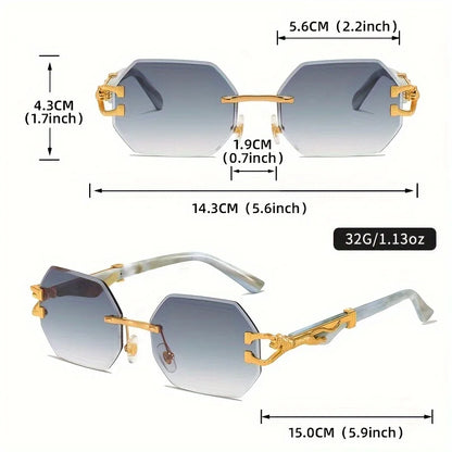 2025 Geometric Leopard Print Sport Sunglasses for Women – Lightweight Durable Streetwear Fashion UV Protection Glasses