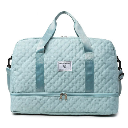 Short Trip Travel Bag – Large Capacity Waterproof Handbag with Dry & Wet Separation for Men & Women