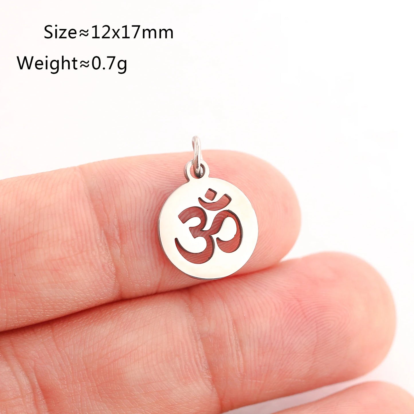 5PCS Animal Claw Charms Set – Stainless Steel Cat, Elephant, Hummingbird & Yoga DIY Pendants for Necklaces & Earrings