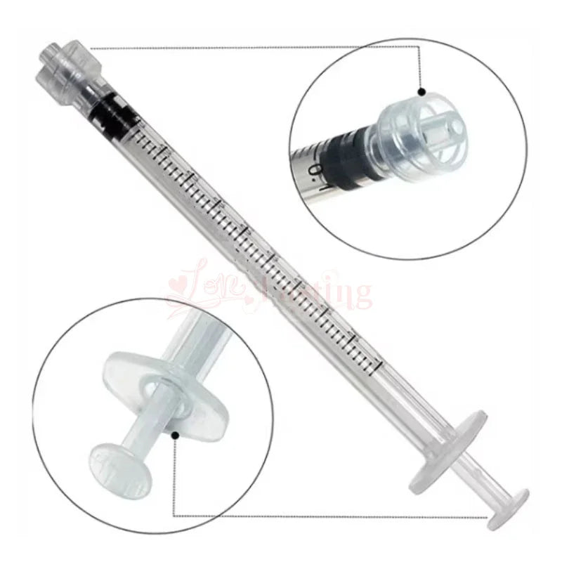 20PCS Plastic Luer Lock Syringes – 1ML/5ML/10ML Disposable Sampler Injectors for Perfume, Rinse & Measurement