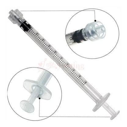 20PCS Plastic Luer Lock Syringes – 1ML/5ML/10ML Disposable Sampler Injectors for Perfume, Rinse & Measurement