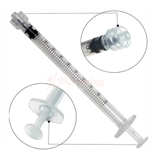 20PCS Plastic Luer Lock Syringes – 1ML/5ML/10ML Disposable Sampler Injectors for Perfume, Rinse & Measurement