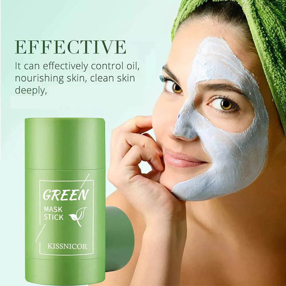 Green Tea Face Clean Mask – Pore Shrinking, Blackhead Remover & Moisturizing Cleansing Stick 40g