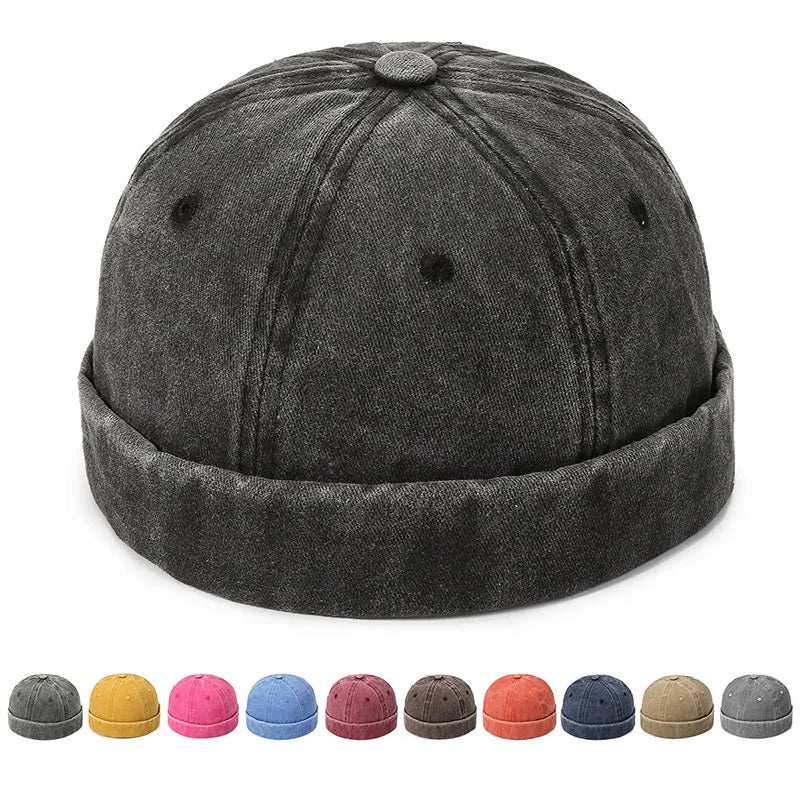 Washed Hip Hop Cap - Unisex Soft Top Street Style Farmer Hat