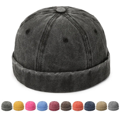 Washed Hip Hop Cap - Unisex Soft Top Street Style Farmer Hat