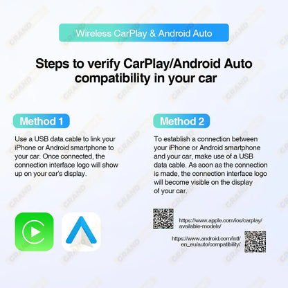 Wireless CarPlay & Android Auto Adapter — USB Smart Mini Box, Plug & Play, Universal for VW, Toyota, Nissan, Honda, Ford, Benz
