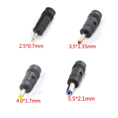 Universal AC to DC Power Supply Adapter 5V 1A–3A – Multi Plug Converter Charger 110V–240V with 5.5×2.1mm & Multiple DC Connector Sizes (4.0×1.7mm, 3.5×1.35mm, 2.5×0.7mm)