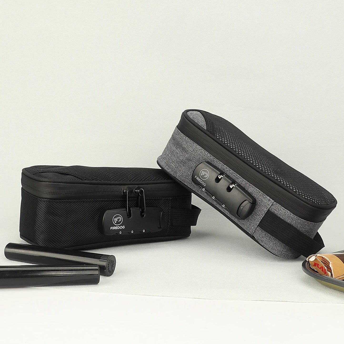 FIREDOG Odor Smell Proof Smoking Pipe Bag: Combination Lock Jar Bottle Case - Tobacco Accessories