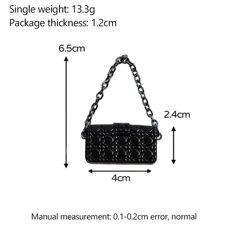 1:12 Dollhouse Miniature Shoulder & Crossbody Bags – Decorative Toy Accessories for Dollhouse Collectors