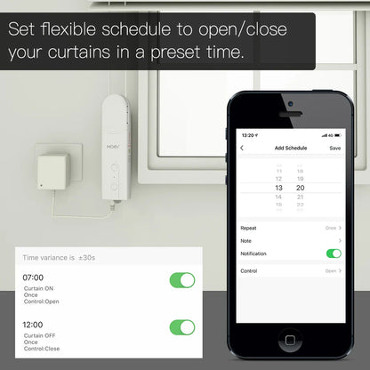 ZigBee Smart DIY Motorized Roller Blinds Drive Motor Hub - Tuya Smart Life APP, Alexa & Google Home Voice Control