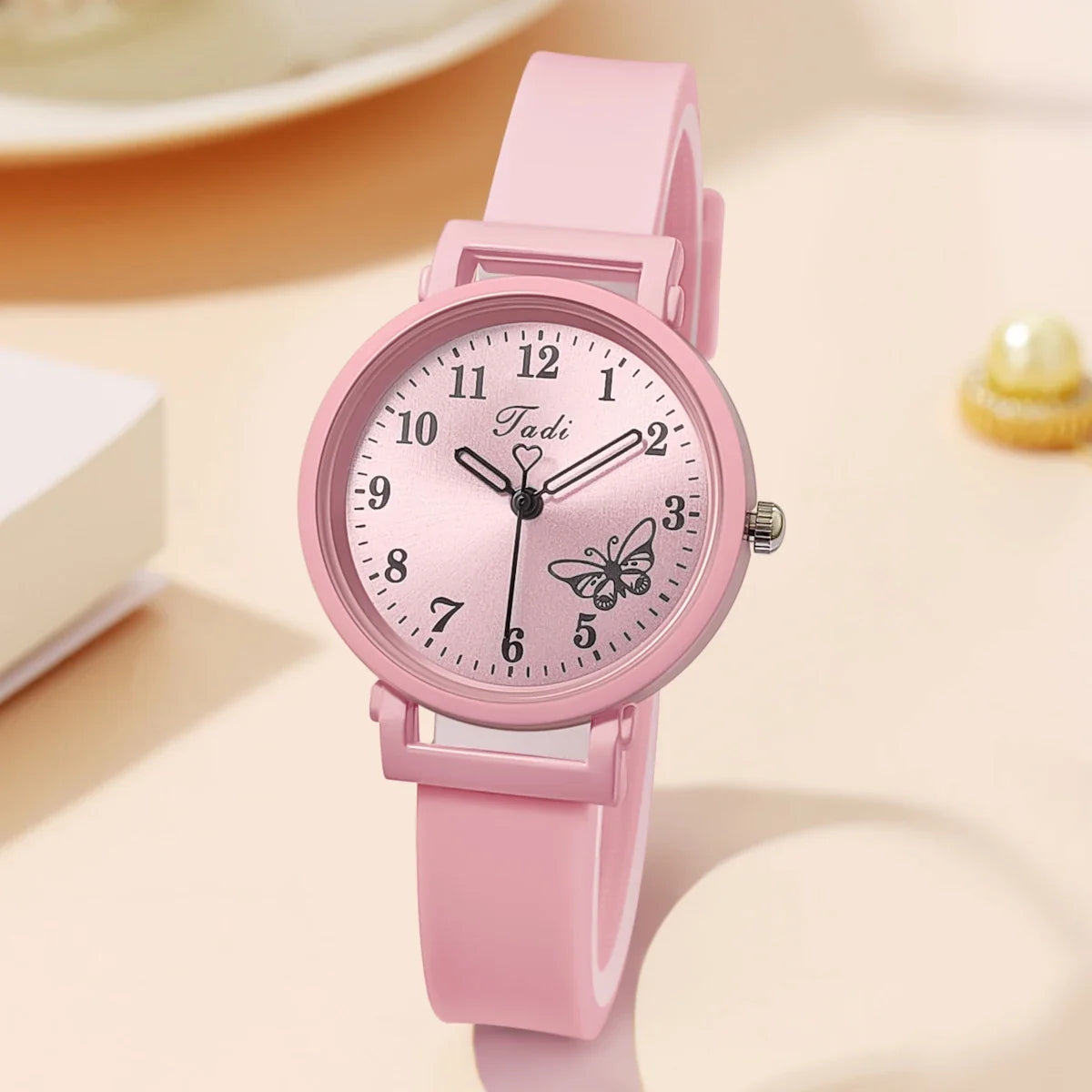 Women’s Silicone Strap Quartz Watch – Casual Wristwatch Gift for Ladies