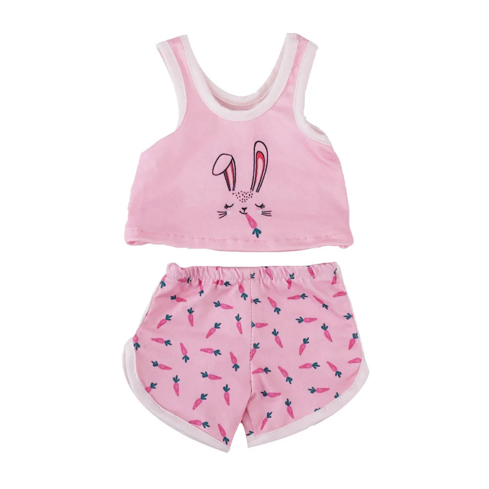 Doll Clothes Multi-Style Daily Set – Pajamas & Home Wear for 43cm Born Baby Dolls & 18-Inch American Dolls, Our Generation Toy Gift