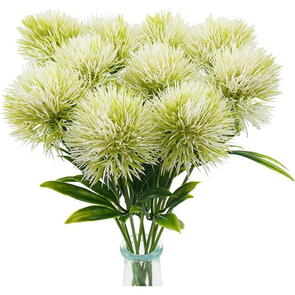 Artificial Dandelion Bouquet Set 3/5/10/12Pcs – 26cm Fake Flower Plants for Home, Bedroom, Wedding & Garden Vase Decoration