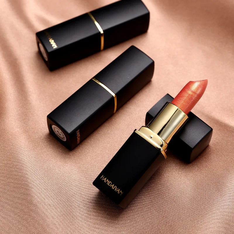 Handaiyan 9 Colors Lipstick – Glitter, Matte, Velvet, Nude, Shimmer, Sexy Red, Long-Lasting, Waterproof Professional Makeup