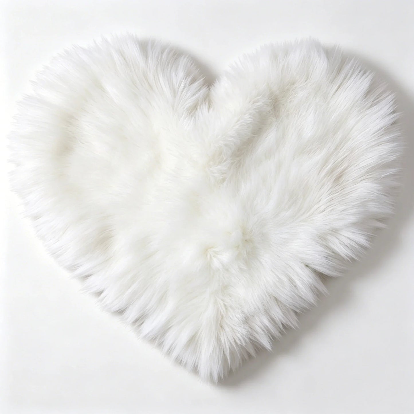 Ylsteed Heart-Shaped Faux Fur Baby Blanket - Soft Newborn Photography Prop & Photo Shoot Background Mat