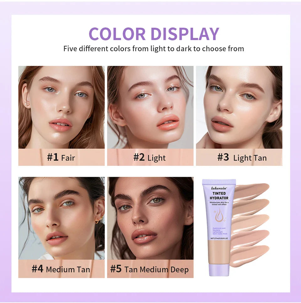 Strong Coverage Tinted Hydrator Makeup – Semi-Matte Finish for Women, Evens Skin Tone & Naturally Moisturizes