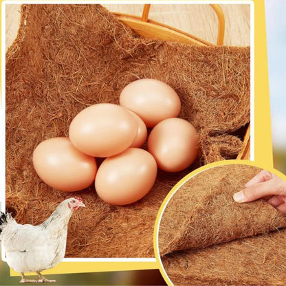 Eco-Friendly Coconut Fiber Chicken Nesting Pads – Reusable Durable Poultry Coop Bedding Mats for Egg Laying Hens