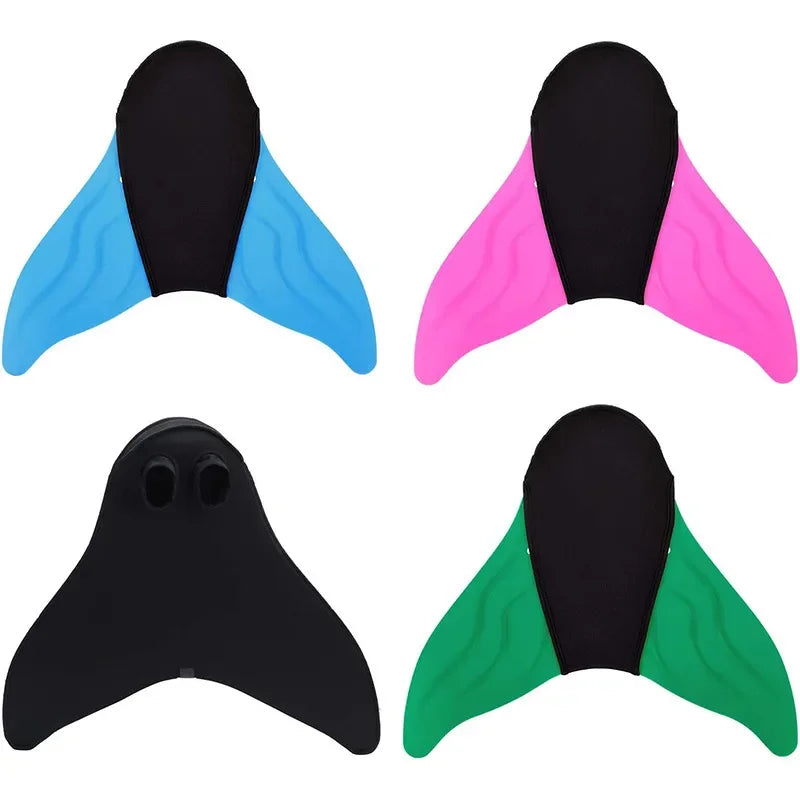 Swimming Fins for Children & Adults — Mermaid Training Flippers, Diving Foot Monofin for Pool, Swim, and Water Fun