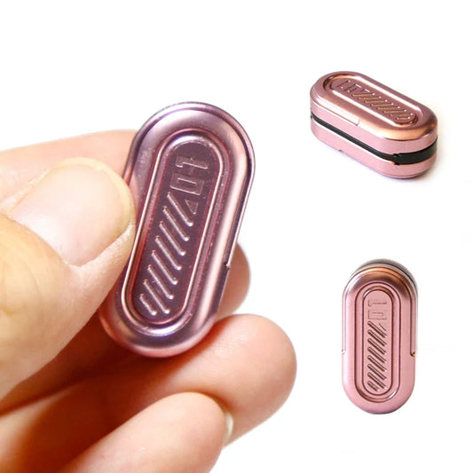 Metal Pod Fidget Slider - Stress Relief Desk Toy for Adults & Kids