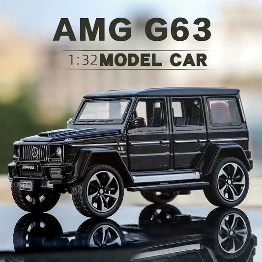 1:32 Mercedes Benz G63 Diecast Model Car with Sound & Light – Off-road SUV Miniature Alloy Toy Gift for Boyfriend