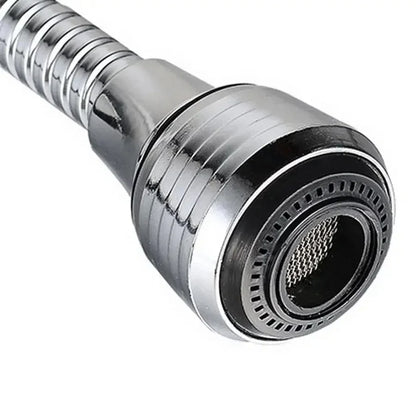 Stainless Steel Kitchen Faucet Sprinkler – Water-Saving Rotating Spray Extender, Lengthening Splash-Proof Bubbler