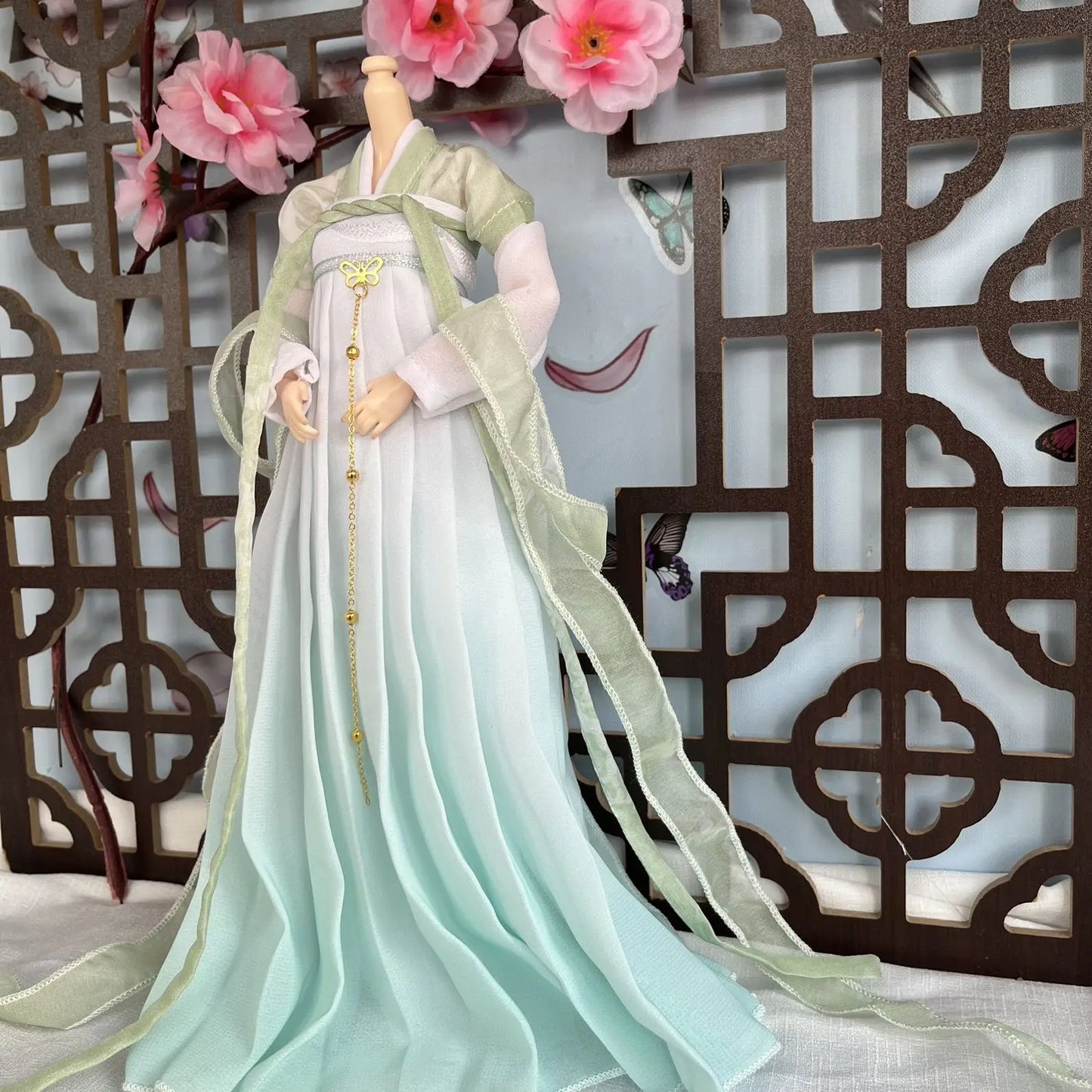 Fashion 1/6 Doll Clothes Set – 30cm Male & Female BJD Antique Couple Hanfu Outfit, Doll Accessories (No Doll)