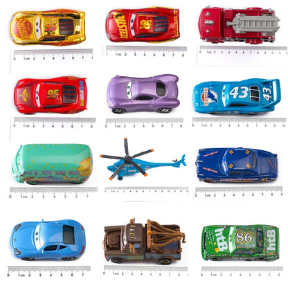 Disney Pixar Cars 3 Lightning McQueen & Mater Diecast Cars 1:55 Scale Alloy Model Toy Set – Collectible Kids Gift Vehicles