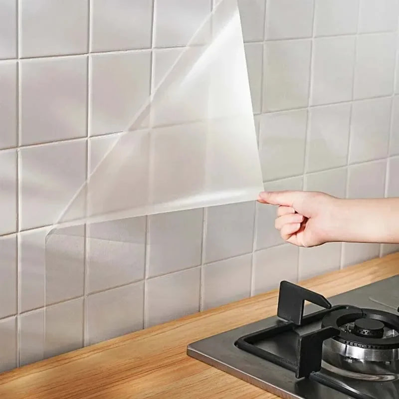 DIY Transparent Self-Adhesive Protective Film – Oil-Proof Furniture & Kitchen Bathroom Stickers
