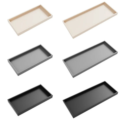 Silicone Bathroom Counter Tray – Vanity Organizer for Soap, Dispensers & Dressing Table Storage