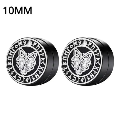 Crystal Magnetic Ear Studs – Punk Round Zircon Non-Piercing Earrings for Men & Women