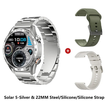 HAYLOU Solar 5 Smartwatch — 1.58" AMOLED, Voice Calling, 24H Health & Sports Tracker for Men